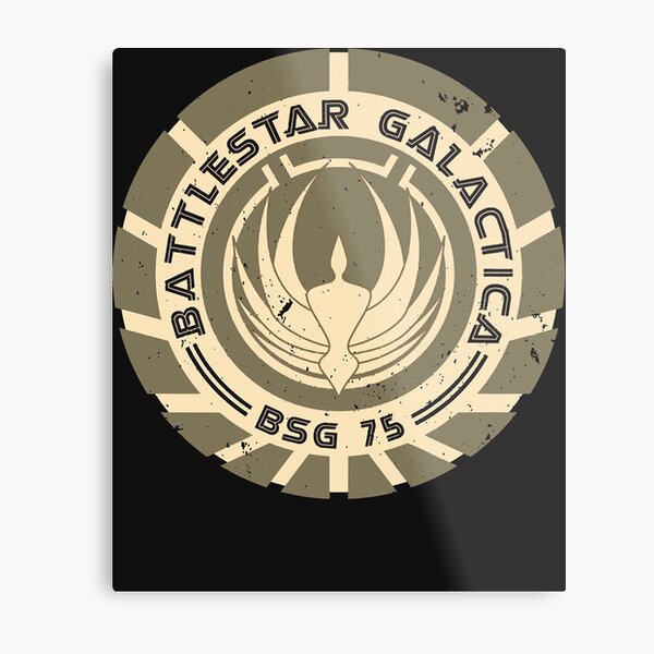 Battlestar Galactica Viper Badge 4\u201d Wooden Laser Engraved Sign