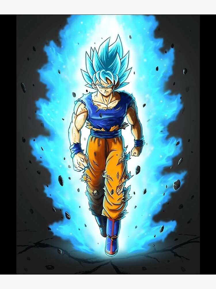 Dragon Ball Z - Son Goku Super Saiyan Blue Photographic Print by