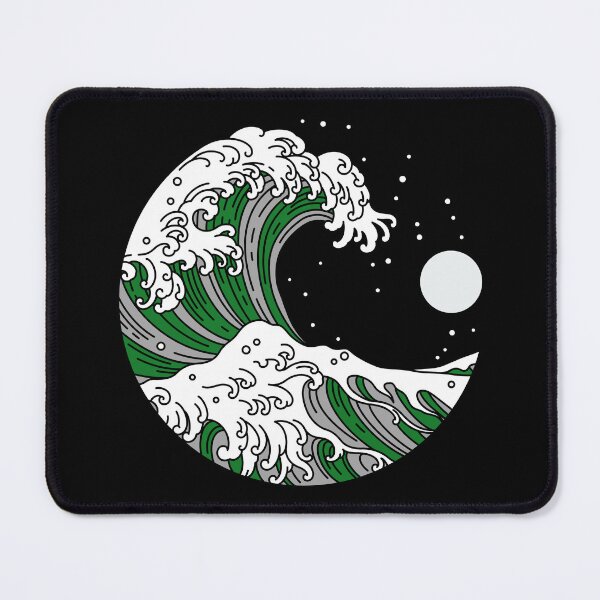 Item preview, Circular Japanese Wave Demi Romantic. Demiromantic Pride designed and sold by Subtle Pride Shop.