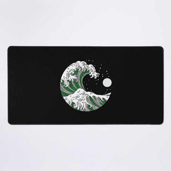 Item preview, Circular Japanese Wave Demi Romantic. Demiromantic Pride designed and sold by Subtle Pride Shop.