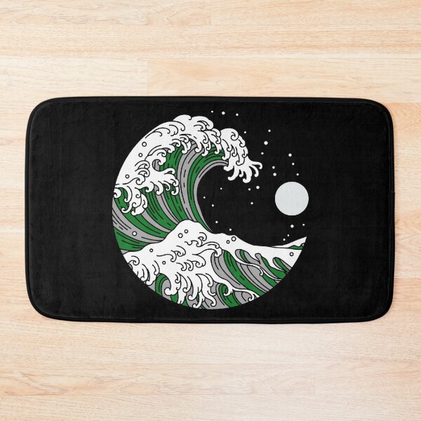 Item preview, Circular Japanese Wave Demi Romantic. Demiromantic Pride designed and sold by Subtle Pride Shop.