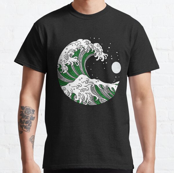 Artikel-Vorschau von Circular Japanese Wave Demi Romantic. Demiromantischer Stolz, designt und verkauft von Subtle Pride Shop.
