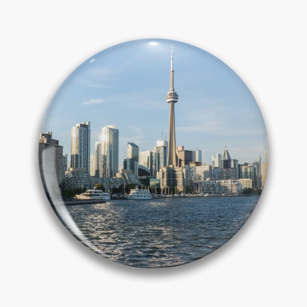 Item preview, Shiny Silver and Blue - Sailboat Entering Toronto Harbour designed and sold by Georgia Mizuleva.
