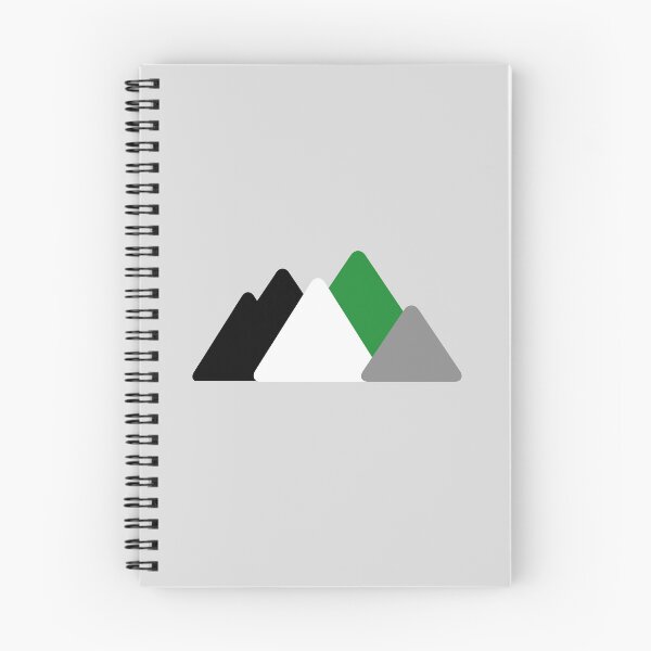 Item preview, Triangle Demi Romantic Mountains. Demiromantic Pride designed and sold by Subtle Pride Shop.