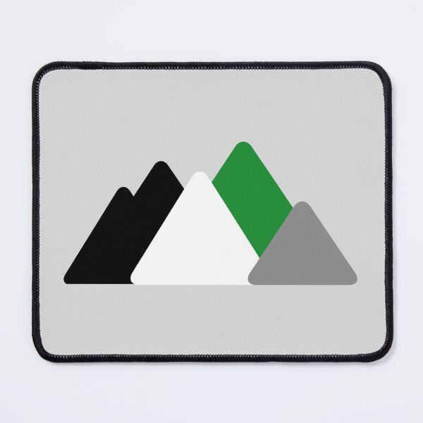 Item preview, Triangle Demi Romantic Mountains. Demiromantic Pride designed and sold by Subtle Pride Shop.