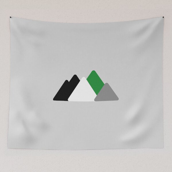Item preview, Triangle Demi Romantic Mountains. Demiromantic Pride designed and sold by Subtle Pride Shop.