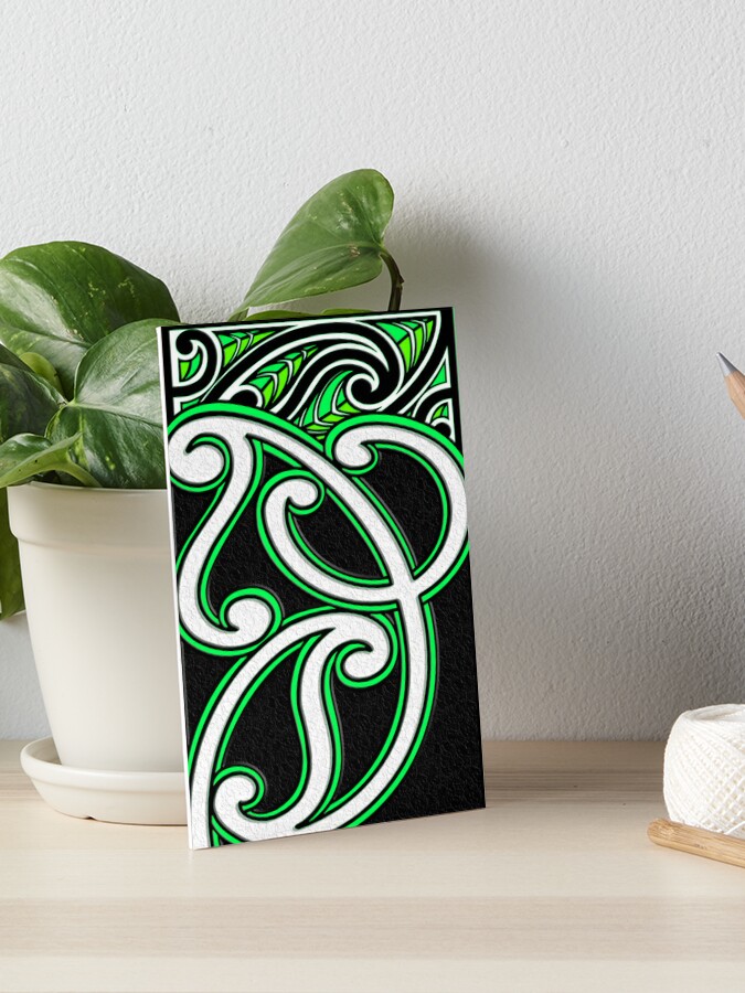 Hei Matau, Maori Hook design meaning Prosperity Art Board Print