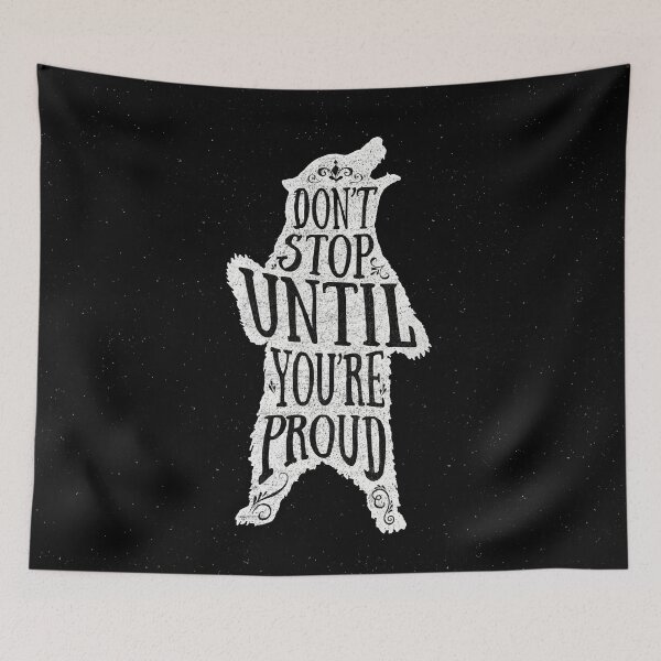 Item preview, Don't stop until you're proud. (black) designed and sold by Miricle.