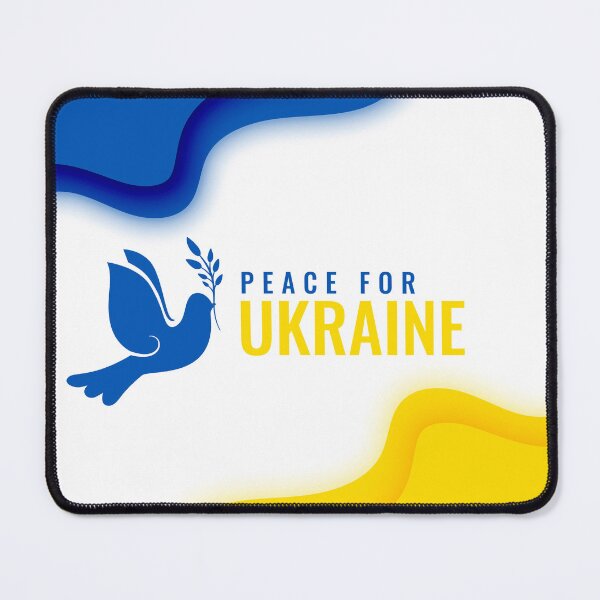 Item preview, Peace to Ukraine with flag and dove designed and sold by JullBidukha.