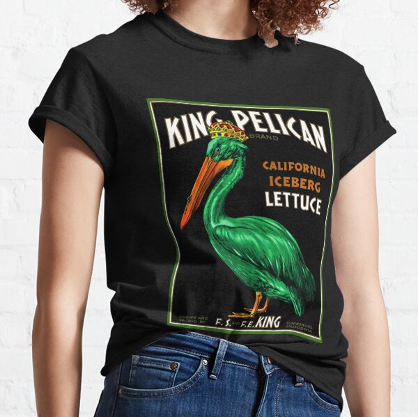 King Pelican California Iceberg Lettuce Vegan Go Green Black T-Shirt S-5XL 