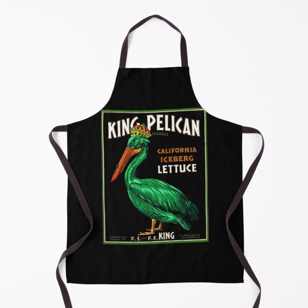 Item preview, King Pelican green brand California Iceberg Lettuce vintage label advertising poster / posters Art Print designed and sold by Jéanpaul Ferro.
