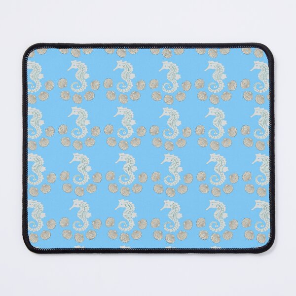 Item preview, Seahorse pattern with shells, sea, beautiful summer shirts designed and sold by Kirei-Lily.