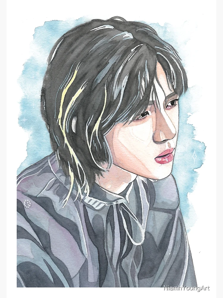 Choi Beomgyu A5 Watercolour Print 투모로우바이투게더 범규 Fanart 