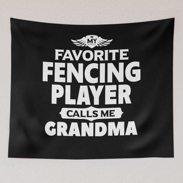 Item preview, My Favorite Fencing Player Calls Me Grandma Fencing Pullover Hoodie designed and sold by raiseuif.