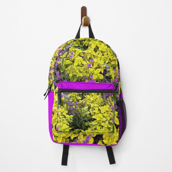 Item preview, Bright colours of yellow and purple flower hedge designed and sold by NesheYx.
