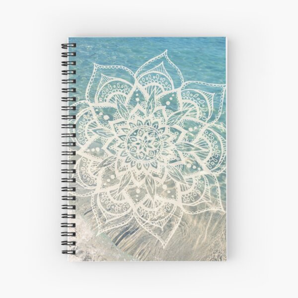 Water Mandala Spiral Notebook