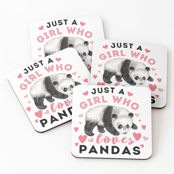 Item preview, Just A Girl Who Loves Pandas designed and sold by AngelikaC04.