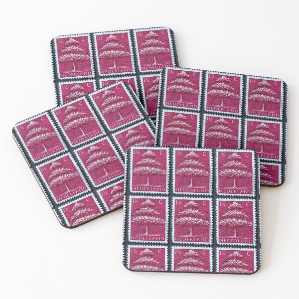 Item preview, Red Tree Vintage Postage Stamp designed and sold by Factory57.