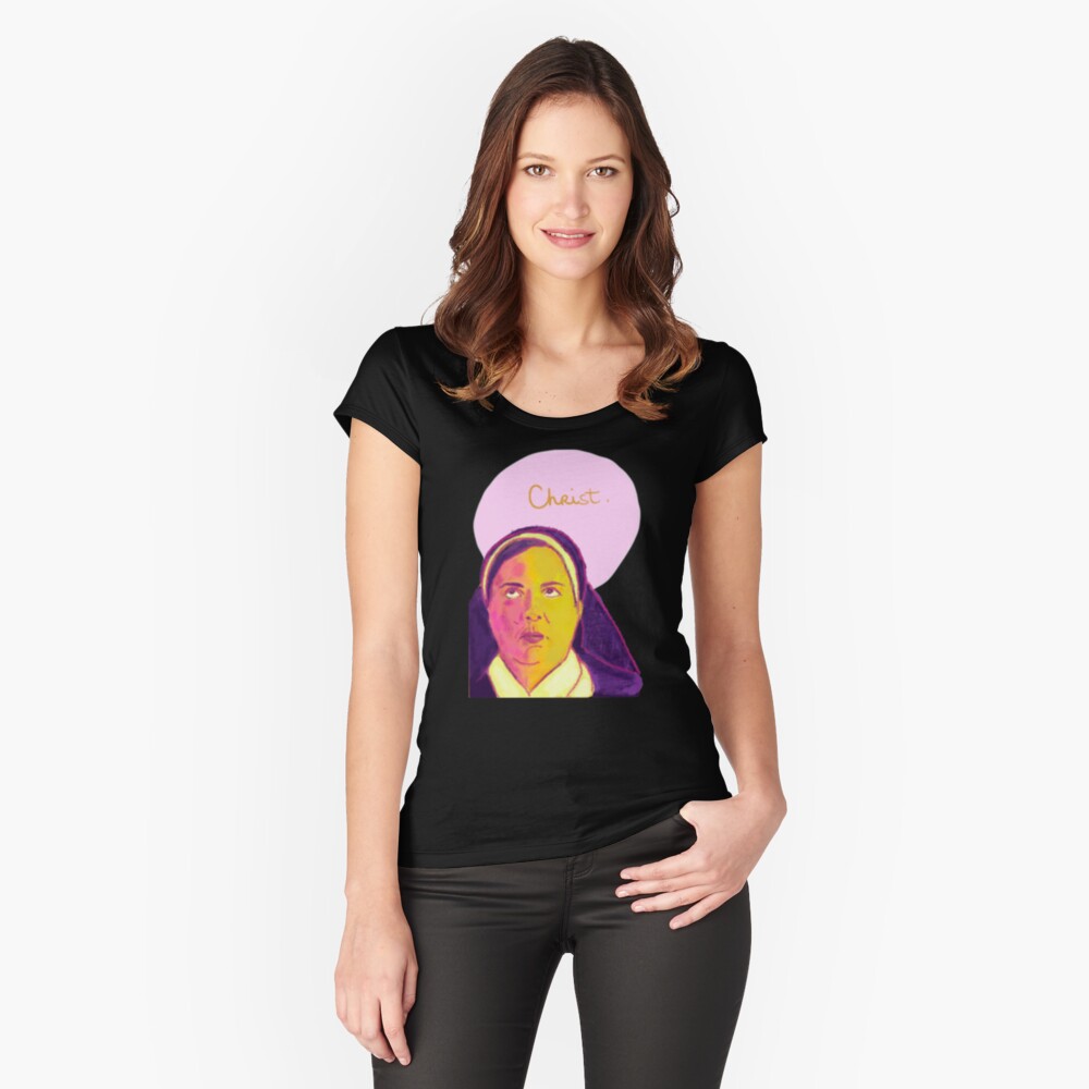 Item preview, Camiseta entallada de cuello ancho designed and sold by TheOddiity.