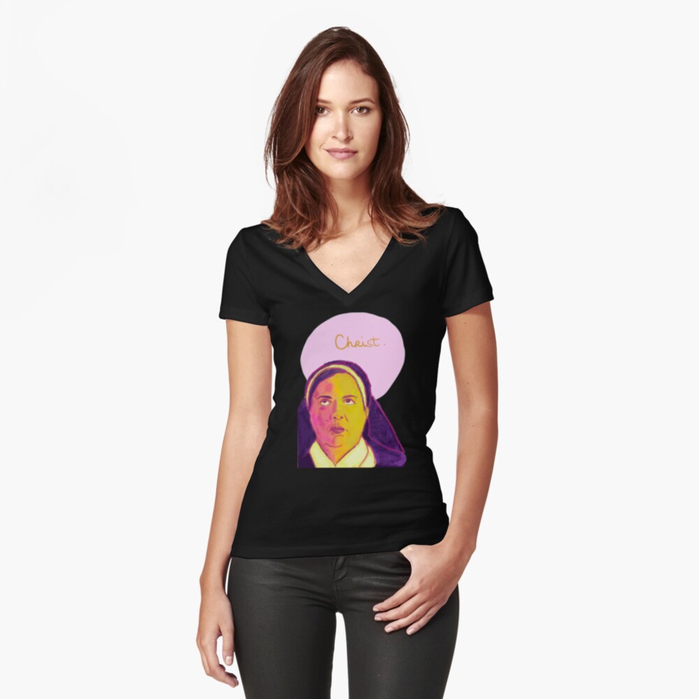 Item preview, Camiseta entallada de cuello en V designed and sold by TheOddiity.