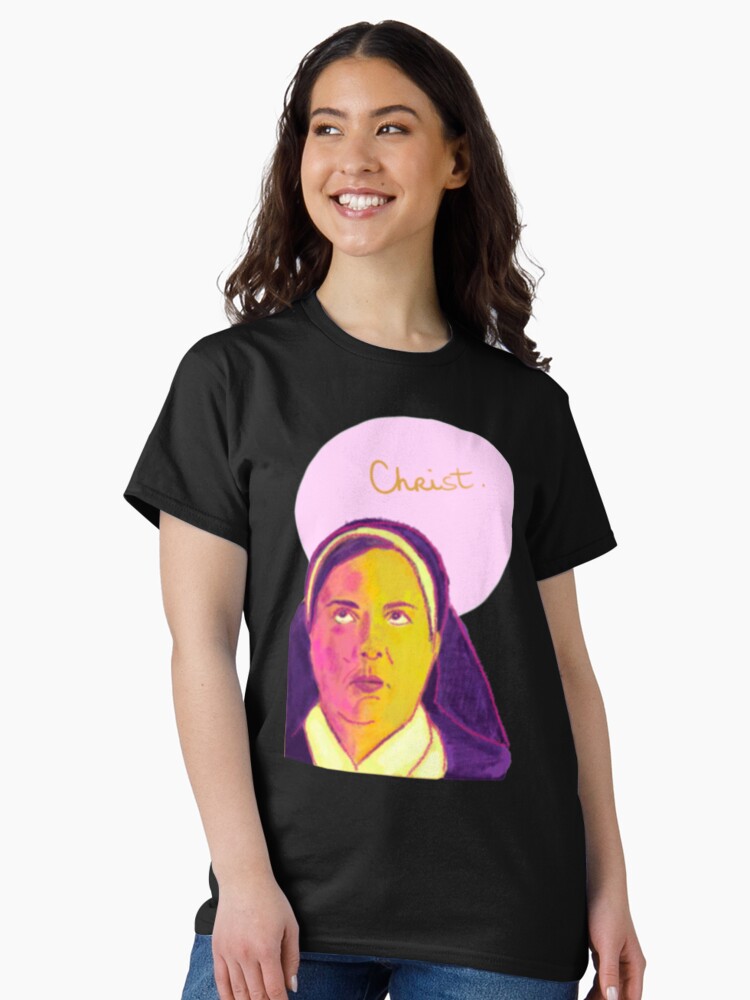 Imagen 2 de 7, Camiseta clásica con la obra Hermana Michael Eye-roll, Derry Girls, diseñada y vendida por TheOddiity.