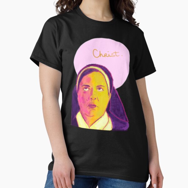 Vista previa del artículo con la obra «Hermana Michael Eye-roll, Derry Girls», diseñado y vendido por TheOddiity.