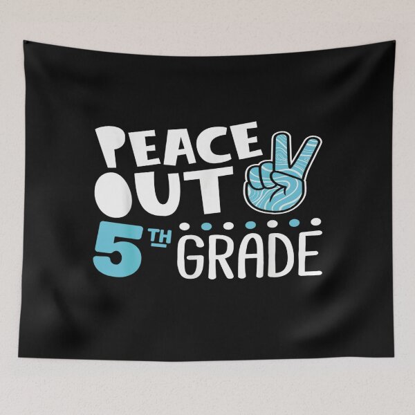 Item preview, Peace Out 5th Grade  designed and sold by Glitche-Shop.