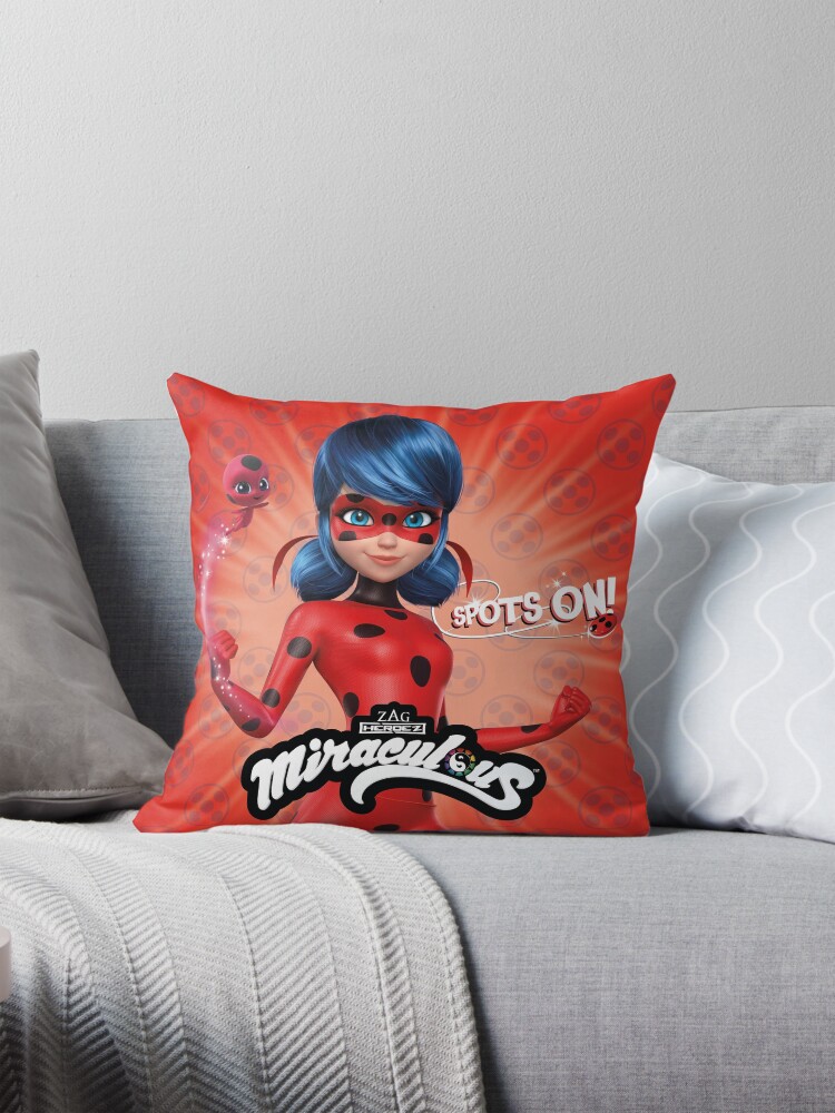 Miraculous Ladybug Character Focus Ladybug Spots On Pillow