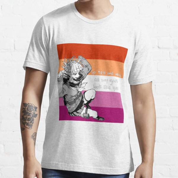 My Hero Academia Toga Himiko Lesbian Pride Flag T Shirt By Queerwriter Redbubble