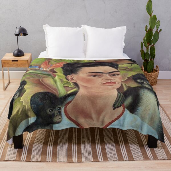 Item preview, Self Portrait with Monkeys by Frida Kahlo designed and sold by FridaBubble.