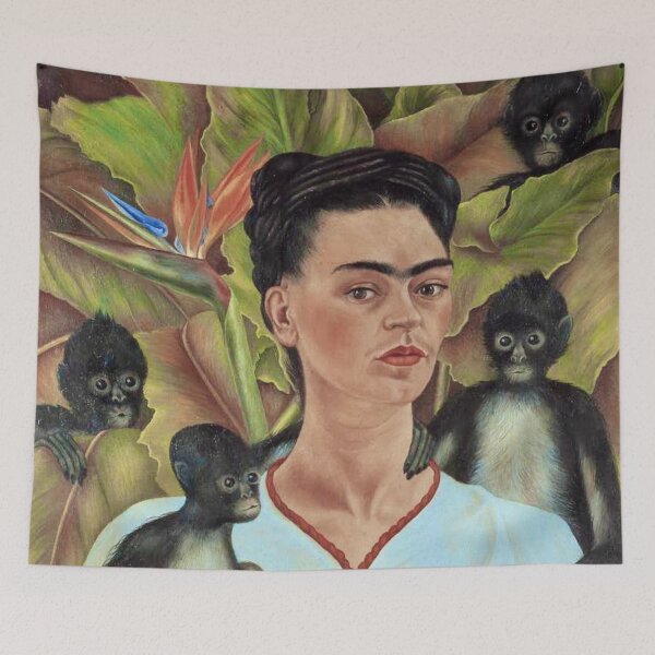 Item preview, Self Portrait with Monkeys by Frida Kahlo designed and sold by FridaBubble.