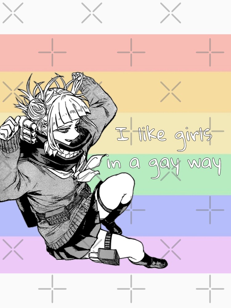 My Hero Academia Toga Himiko Rainbow Pride Flag T Shirt By Queerwriter Redbubble 