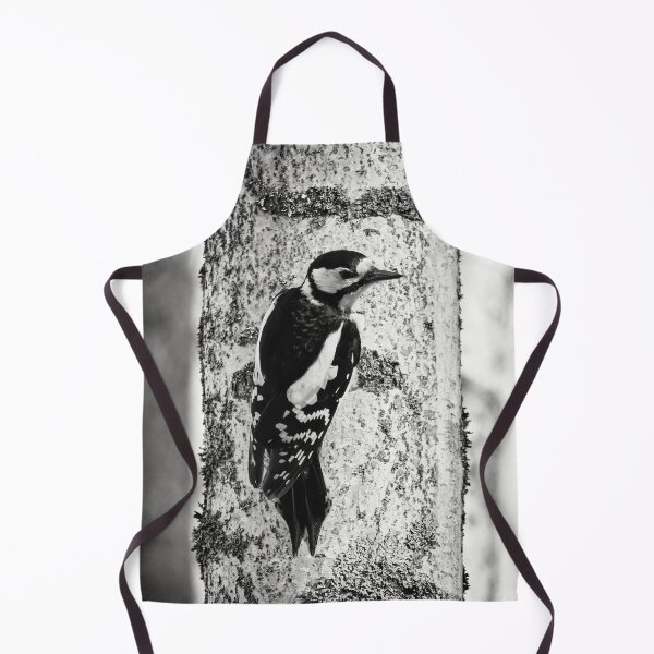 Item preview, To be or not to be. Great spotted woodpecker bw designed and sold by Jouko Lehto Photography.