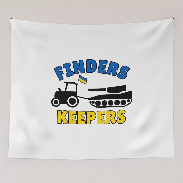 Item preview, Ukrainian Farmer Towing Russian Tank - Finders Keepers designed and sold by yoshra.