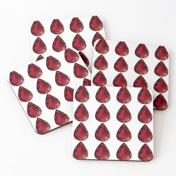Item preview, Pear shaped Ruby Gemstone July Birthstone Red designed and sold by DigitalGemArt.