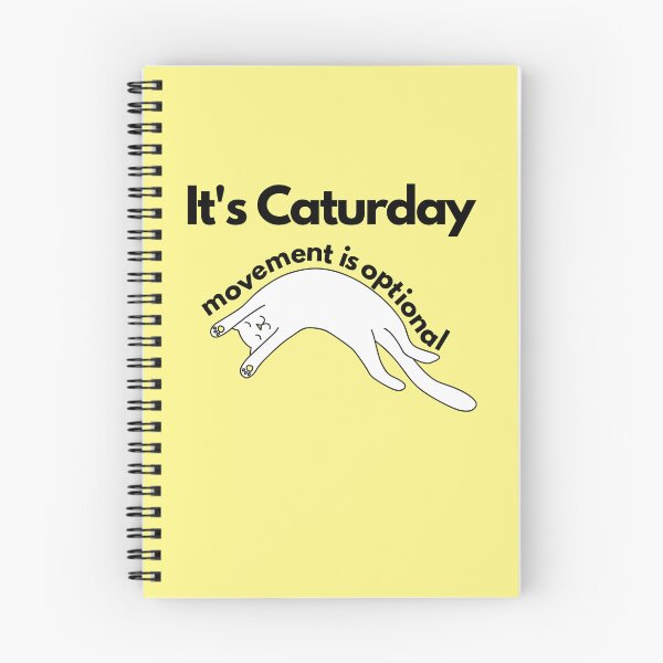 Item preview, It's Caturday - Too Lazy to Move designed and sold by LamaraK.
