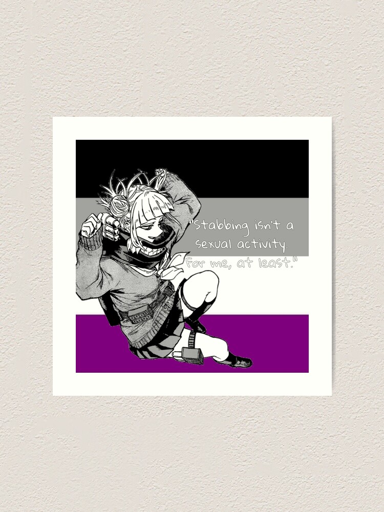 My Hero Academia Toga Himiko Asexual Pride Flag Art Print For Sale By Queerwriter Redbubble