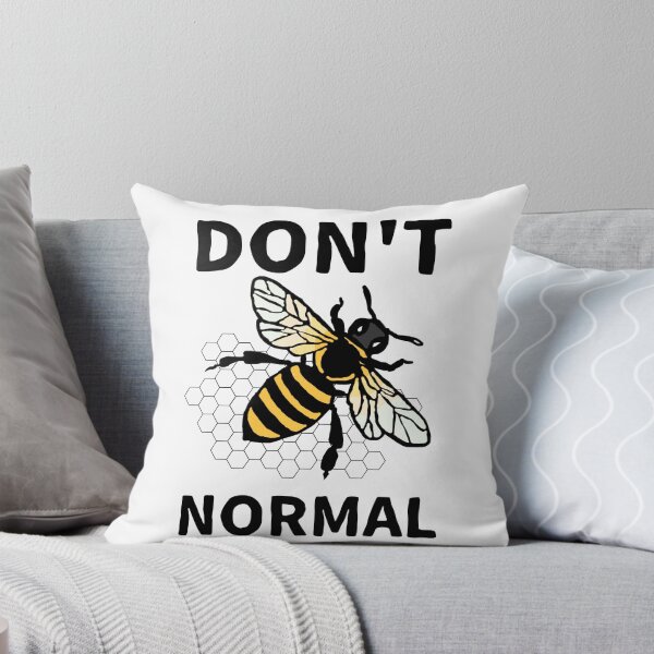 Aperçu de l'œuvre Ne soyez pas normal / Funny Bee Pun créée et vendue par Designs By YL.