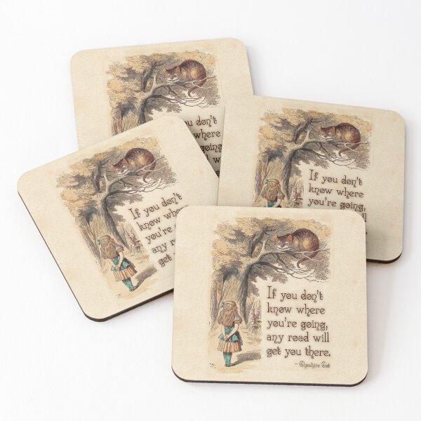 Item preview, Alice in Wonderland Quote - We're All Mad Here - Cheshire Cat Quote - 0237 designed and sold by ContrastStudios.