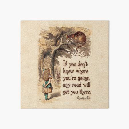 Item preview, Alice in Wonderland Quote - We're All Mad Here - Cheshire Cat Quote - 0237 designed and sold by ContrastStudios.