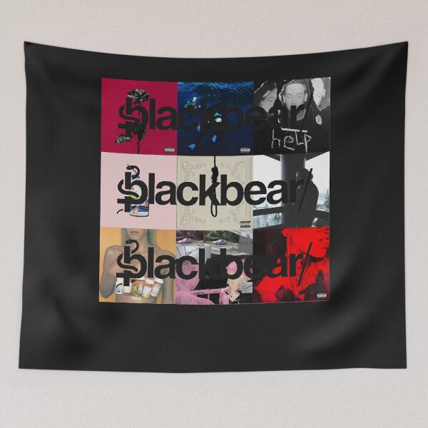 Item preview, Blackbear album cover collage transparent logos essential t shirt designed and sold by aunaapia2865.