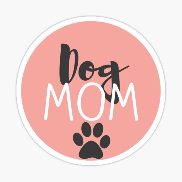 Dog Mom Sticker Drinkware Water Bottles