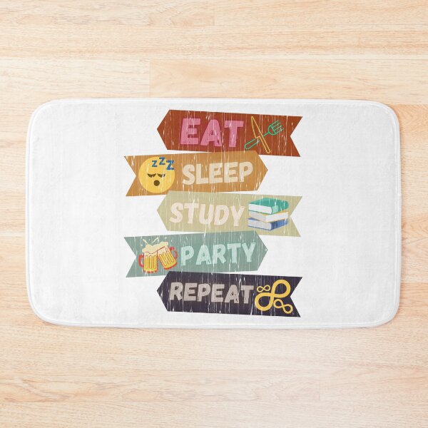 Item preview, Eat Sleep Study Party Repeat designed and sold by YJHDesign.