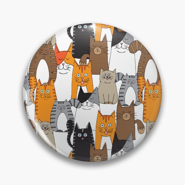 Item preview, Cute Cat Pattern designed and sold by HotHibiscus.