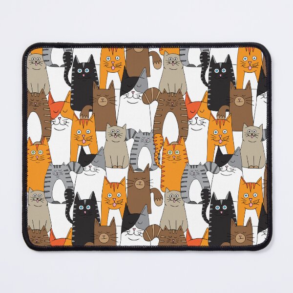 Item preview, Cute Cat Pattern designed and sold by HotHibiscus.
