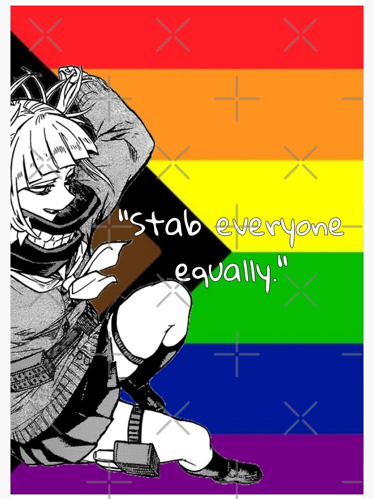 My Hero Academia Toga Himiko Philadelphia Rainbow Pride Flag Spiral Notebook By Queerwriter