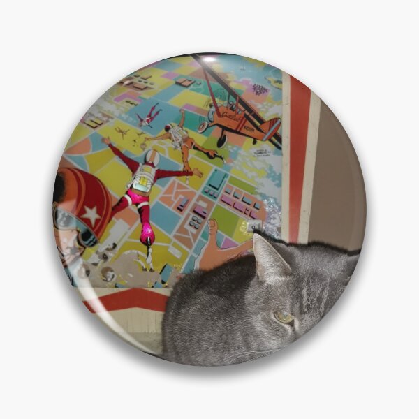 Item preview, Twitter the EM pinball cat designed and sold by 904PinballZine.