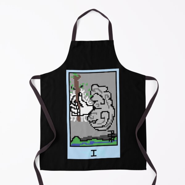Item preview, Wait, is this pixel art tarot? Black - Minor Arcana 'Ace of Wands' (Design for T-shirt, stickers and other accessories) designed and sold by Pixel Waite.
