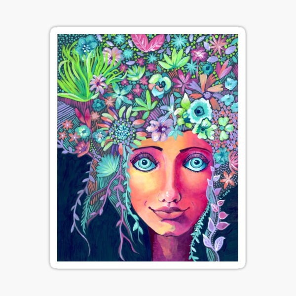 Spring Hair Sticker