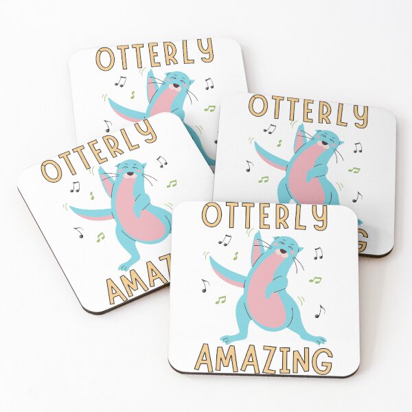 Item preview, Otterly Amazing/ Otter Dancing/ Cute Otter Pun designed and sold by Designs By YL.
